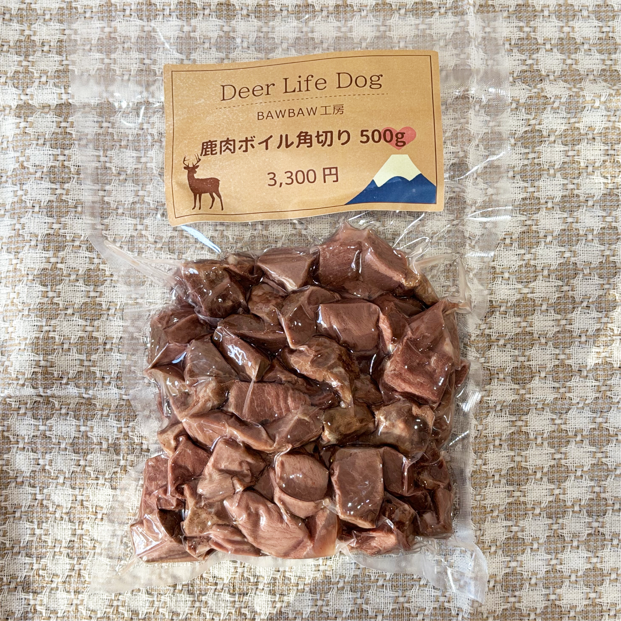 鹿肉ボイル　500gの商品画像